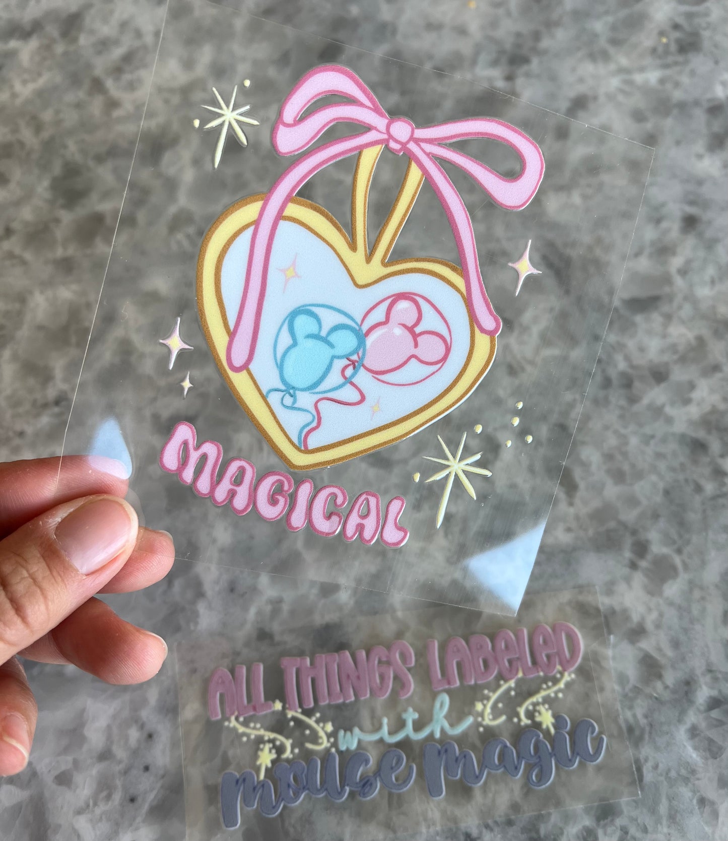 Magical Vintage Locket UVDTF Decal Disney Inspired Permanent Sticker