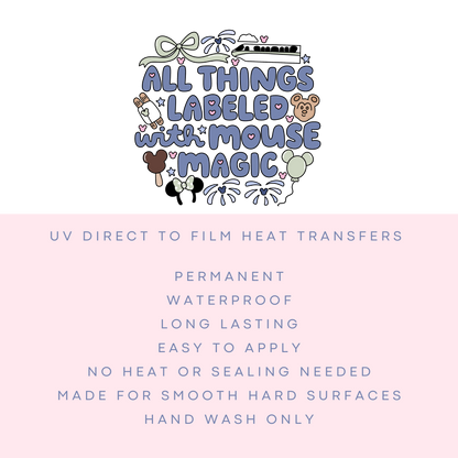 Disney Turning Red UV DTF 16 oz Cup Wrap | Permanent Decal For Hard Surfaces Waterproof Red Panda Inspired Pixar Sticker (Copy)